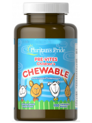 Мультивитамины Puritan's Pride Childrens Pre Vites Chewable (100 капс.)