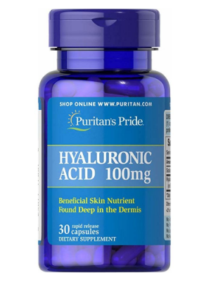 Гиалуроновая кислота Puritan's Pride Hyaluronic Acid 100 mg (30 капс.)