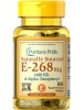 Puritan's Pride Naturally Sousced E-268 mg (50 капс.)