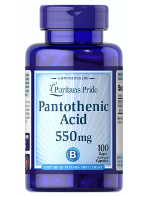 Puritan's Pride Pantothenic Acid 550mg (100 капс.)