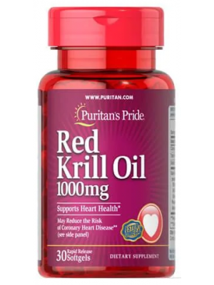 Омега жирные кислоты Puritan's Pride Red Krill Oil 1000mg (30 капс.)