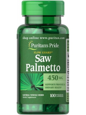 Повышение либидо и потенции Puritan's Pride Saw Palmetto 450mg (100 капс.)