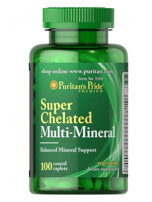 Минералы Puritan's Pride Super Chelated Multi-Mineral (100 капс.)