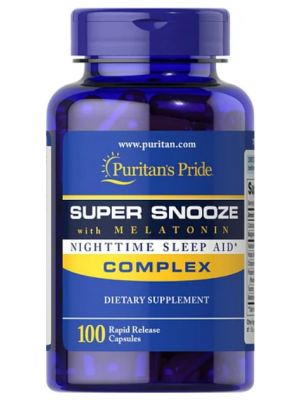 Puritan's Pride Super Snooze with Melatonin (100 капс.)