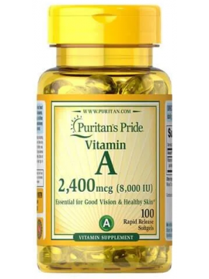 Отдельные витамины Puritan's Pride Vitamin A 8000 (100 капс.)