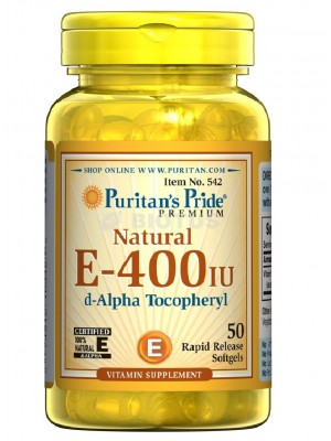 Puritan's Pride Vitamin E-400 (50 капс.)