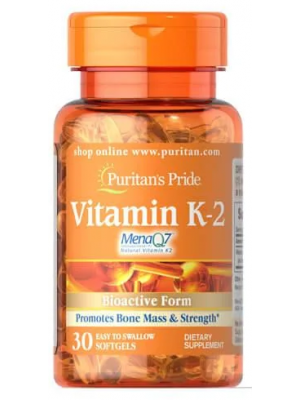 Puritan's Pride Vitamin K2 MenaQ7 100 mcg (30 капс.)