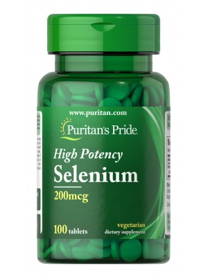 Минералы Puritan's Pride Selenium 200 mcg (100 таб.)