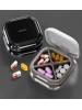 Scatola 4 Grid Medicine Box Black (1 шт.)