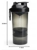 шейкера SmartShake Original O2GO - Gunsmoke Black (600 мл.)