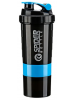 SmartShake Spider Bottle Black-Blue (600 мл.)
