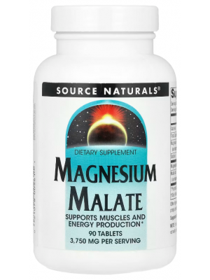 Минералы Source Naturals  Magnesium Malate (90 таб.)