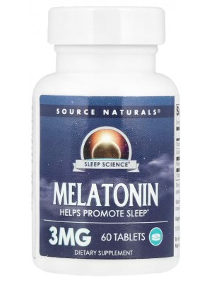 Мелатонин Source Naturals Melatonin Time Release 3 mg (60 таб.)