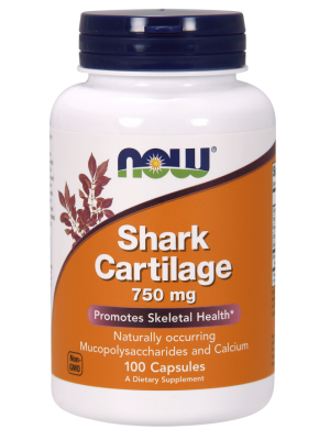 Хондропротекторы NOW Shark Cartilage 750 mg (100 капс.)