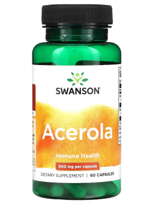 Отдельные витамины Swanson Acerola 625 mg. (60 капс.)