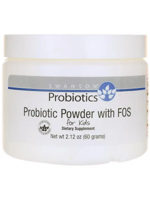 Пробиотики и ферменты Swanson Probiotics Probiotic Powder with FOS (60 гр.)