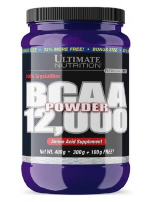 BCAA Ultimate Nutrition BCAA 12000 Powder 100% Crystallline (400 гр.)