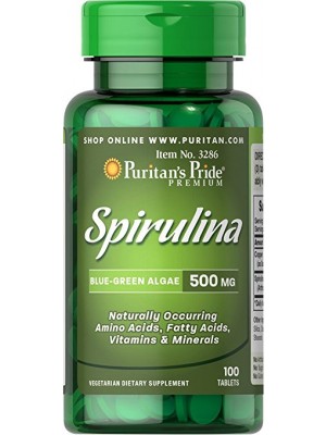 Биологически активные добавки Puritan's Pride Spirulina 500mg (100 таб.)