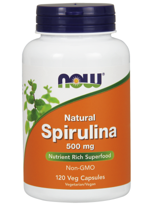 Биологически активные добавки NOW Natural Spirulina 500 mg (120 капс.)